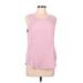 90 Degree by Reflex Active Tank Top: Pink Activewear - Women's Size Medium