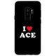 Hülle für Galaxy S9+ Ace Name Geschenk, I Love Ace, Heart Ace