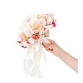 Artificial Flowers for Decoration Artificial Hydrangea Rose Flowers with Silk Satinwedding Bridal Holding Bouquet for Living Room Decorative Fake Flowers Artificial Flowers Plants