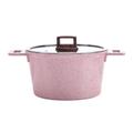 Casserole Dishes Household Multifunctional Frying Pan Double Ear Steaming Stew Soup Pot Ceramic Glaze Non-stick Skillet Frying Pan Casserole Pot (Size : 7.8l)