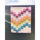 Pink Brook Baby Quilt - Handmade Modern Patchwork Quilt For Sale Crib Baby Cot Floral Nursery Butterflies Shower Gift