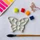 Butterfly Ceramic Palette | Paint Handmade Watercolor Palette Gouache Palette - Mixing Palette| Gift For Artist