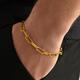 Mens Bracelet - 18K Gold Paperclip Chain, Bracelet, Jewelry 6mm Link Chain By Twistedpendant