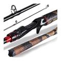 Reel Combos Fishing Rod 1.8/2.1m Ultralight Carbon Fiber Spinning and Casting Rod Max Drag 5Kg Carp Rods for Bass Pike Fishing Fishing Gear Set (Casting Rod 1.98m)