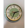 Top Selling Royalexe Caravan Kitchen Wall Clock By Royale - Midcentury Modern Atomic Jetsons Retro Style in Jadeite Green