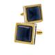 Men's Shirt Cuff Square Black Opal Cufflink Exquisite Metal For Women And Men Cufflinks Accessories Shirt Gifts (Main Stone Color : Gold, Metal color : Only cufflinks) (Only Cufflinks Gold)