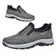 Men's Shoes Loafers Moccasins Slip on Casual Shoes Comfortable Walking Shoes Breathable Sneaker Extra Wide Fit Loafers Mens Casual Slip On Trainers,Gray,43/265mm