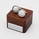 Personalised Football Leather Cufflinks | Gift With Box, Themed For Wedding/Anniversary