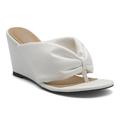 CHARLES BY CHARLES DAVID Women's Shandy Wedge Sandal, White, 7 UK