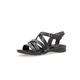 Gabor Women's Strappy Sandals, Women's Sandals, Moderate Extra Width (G), Black (black 01), 7.5 UK