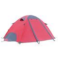 HJGTTTBN Tent Lightweight Tent Outdoor Camping Hiking Tents with Carry Bag 2-3 Person Double Layer Backpack Compact Tent (Color : Red)