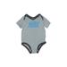 Nike Short Sleeve Onesie: Blue Graphic Bottoms - Size 3-6 Month