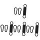 POPETPOP 4 Sets Swing Spring Accessories Snap Carabiner Hook Hammock for outside Hammock Springs Suspension Spring Hooks Standing Hammock Connection Buckle To Rotate Stainless Steel Lifts