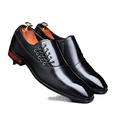 HJGTTTBN Leather Shoes Men Men Wedding Shoes Classical Style Business Shoes for Men Leather Design Men's Dress Shoes (Color : Black Shoes, Size : 6.5)