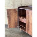 Shenandoah Cabinet | Liquor + Wine Cabinet With Drawers, Vertical Storage, Stemmed Glassware Hangers