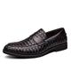 HJGTTTBN Leather Shoes Men Men Leather Shoes Low Heel Fringe Shoes Dress Shoes Brogue Shoes Spring Ankle Boots Vintage Classic Male Casual Shoes (Color : Schwarz, Size : 7)