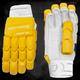 FORTRESS Original 100 Coloured Batting Gloves - Premium Cricket Batting Gloves | Superior Grip | Unmatched Ventilation | 5 Colours Available (Yellow, Youth (18-19cm), Right)