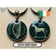 30Th Birthday Idea/1994 Irish Coin Keyring 20P Horse & Harp Painted Eire Gift Ireland