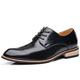 HJGTTTBN Leather Shoes Men Men Shoes Pointed Toe Men Dress Shoes Businee Shoes Men Office Shoes Formal Male Footwear Working Shoes (Color : Schwarz, Size : 8)