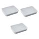 TOPBATHY 3pcs Stainless Steel Bakeware Stainless Steel Baking Tray Dumpling Tray Grill Pan Baking Pan Professional Serving Tray Baking Accessory Convenient Serving Tray Kitchen Serving Tray