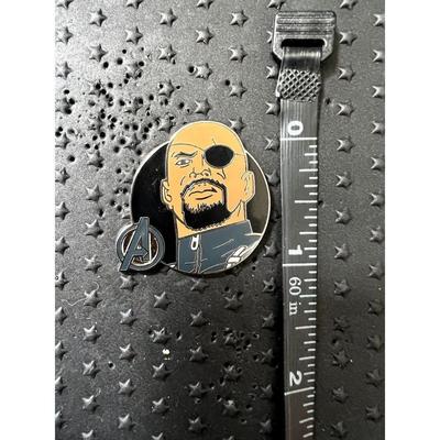 Disney Accents | Nick Fury Disney Marvel Pin Avengers Collectible Trading Metal | Color: Black | Size: Midsize