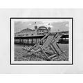 Brighton Beach Black & White Photography Print Deck Chair Wall Art