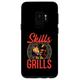 Hülle für Galaxy S9 Skills On The Grills BBQ Smoker Barbecue Chef Grill Cook