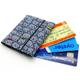 Trifold Card Wallet. Oyster Holder, Bus Pass Travel Credit Grey Cat Print Wallet