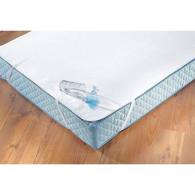 Matratzenauflage "Protect & Care, 70x140, 90x200 cm und weiteren Größen, wasserdicht", weiß, B:80cm L:200cm, Obermaterial: 100% Baumwolle, DORMISETTE PROTECT & CARE, Matratzenzubehör, Auflage, Allergiker geeignet (Hausstauballergiker) Image