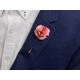 Men Suit Boutonniere, Lapel Stick Pin, Office Accessories, Floral Brooch, Gift Under 20, Flower