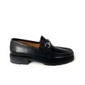 Gucci Shoes | Gucci Men’s Black Horsebit Leather Round Toe Loafers 11 | Color: Black/Silver | Size: 11