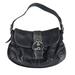 Coach Bags | Coach Retro Buckle Flap Hobo Leather Handbag Purse Black Women 11x8 | Color: Black | Size: 11"X8"