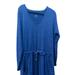 Athleta Dresses | Athleta Dress Drop Waist Large Navy Athlesuire | Color: Blue | Size: L