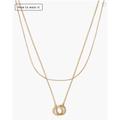 J. Crew Jewelry | J.Crew Intertwined Layering Necklace Bq526 | Color: Gold | Size: Os