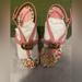 Gucci Shoes | Gucci Marmont Sandals Si E 37 | Color: Pink | Size: 6.5