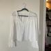 Free People Tops | Free People Flowy White Top Bell Sleeve | Color: White | Size: S