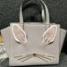 Kate Spade Bags | Kate Spade New York Hop To It Bunny Rabbit Mini Hayden Purse | Color: Silver/White | Size: Os