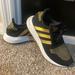 Adidas Shoes | Black & Gold Embroidered Adidas Sneakers 7.5 | Color: Black/Gold | Size: 7.5