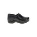 Dansko Mule/Clog: Black Solid Shoes - Women's Size 37 - Round Toe