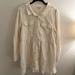 American Eagle Outfitters Dresses | American Eagle Cream Ribbed Button Down Long Sleeve Dress *Nwot* | Color: Cream | Size: Xl