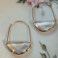 Anthropologie Jewelry | Crystal Hoop Earrings A89 | Color: Gold | Size: Os