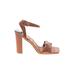Forever Heels: Tan Print Shoes - Women's Size 10 - Open Toe