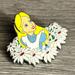 Disney Jewelry | Alice In Wonderland Disney Pin - Alice In Flowers | Color: Blue/White | Size: Os