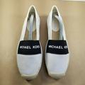 Michael Kors Shoes | Michael Kors Slip-On Flats Espadrilles Women's Shoes Size 7.5 White/Black New | Color: Black/White | Size: 7.5