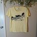 J. Crew Tops | J. Crew Vintage Cotton Crewneck 3d Palm Tree T-Shirt | Color: Yellow | Size: M