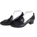 Michael Kors Shoes | Michael Kors Woman's The Declan Us8m Leather Fringe Heels Penny Loafer Shoes | Color: Black | Size: 8