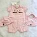 Gucci Matching Sets | Gucci Baby Cotton Gift Set | Color: Pink | Size: 9-12mb