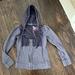 Free People Tops | Free People Corset Style Fitted Hoodie Zip Up Size Small S | Color: Blue | Size: S