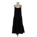 H&M Casual Dress - Midi Scoop Neck Sleeveless: Black Print Dresses - Women's Size X-Small