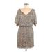 Trina Turk Cocktail Dress - Popover: Gray Floral Dresses - Women's Size 6